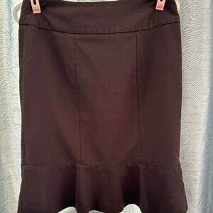 RW&CO - Sarah Black Pencil Skirt with Flounce Hem - size 6 - preloved